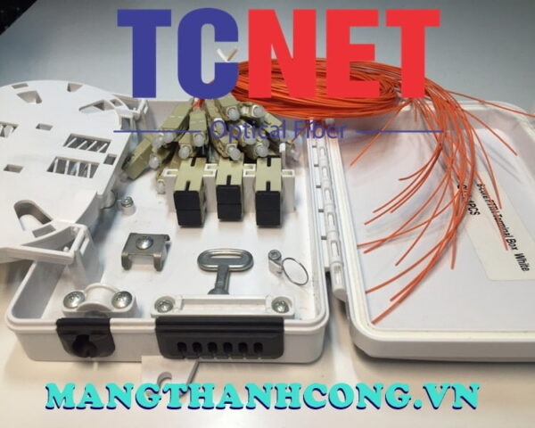 hop phoi quang 4fo ftth sc om2 trang kem nhua ngoai troi