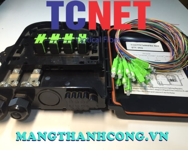 hop phoi quang 8fo ftth scapc 12 mau sm mau den nhua ngoai troi