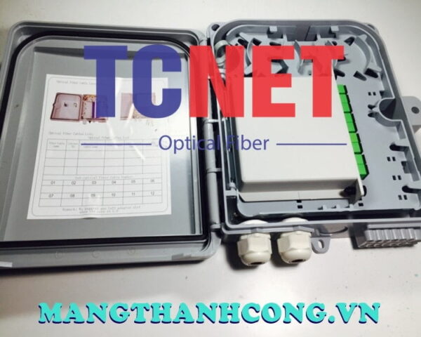 hop phoi quang ngoai troi ftth gpon gan bo chia quang splitter box abs mini 8