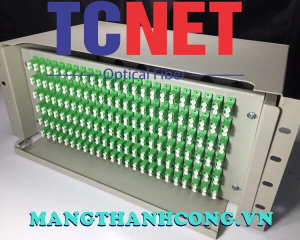 hop phoi quang odf 144fo khay truot gan rack 19 lcapc sm 3