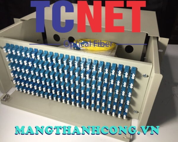 hop phoi quang odf 144fo khay truot gan rack 19 lcupc sm 3