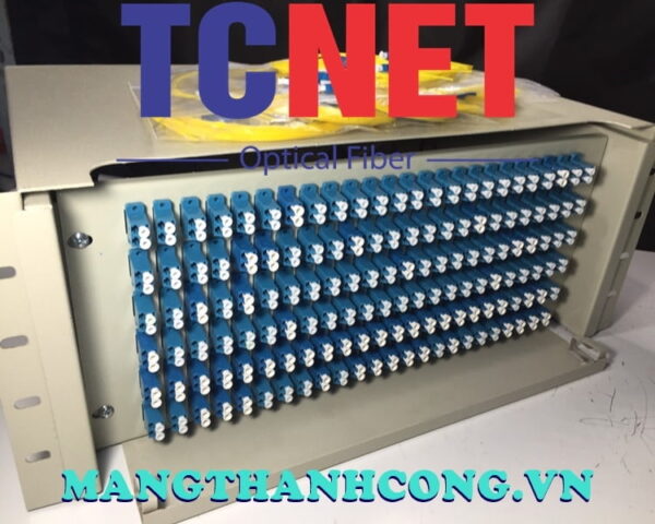 hop phoi quang odf 144fo khay truot gan rack 19 lcupc sm 4