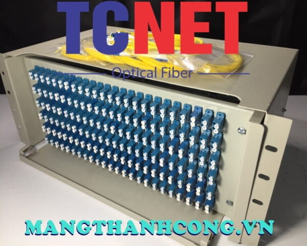 hop phoi quang odf 144fo khay truot gan rack 19 lcupc sm 6