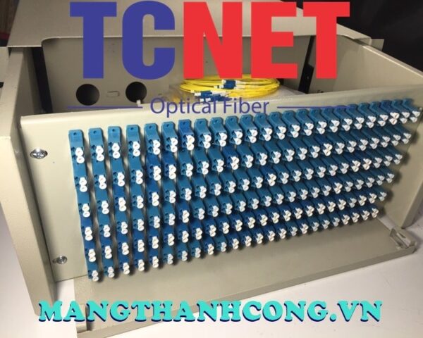 hop phoi quang odf 144fo khay truot gan rack 19 lcupc sm
