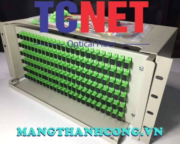 hop phoi quang odf 144fo khay truot gan rack 19 scapc 12 mau sm 3