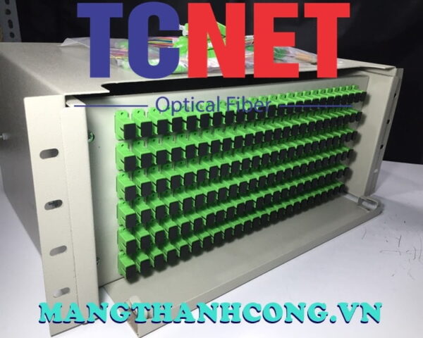 hop phoi quang odf 144fo khay truot gan rack 19 scapc 12 mau sm 4