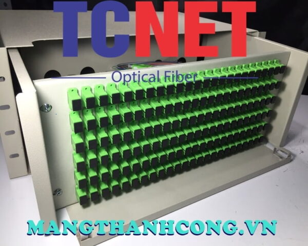 hop phoi quang odf 144fo khay truot gan rack 19 scapc 12 mau sm