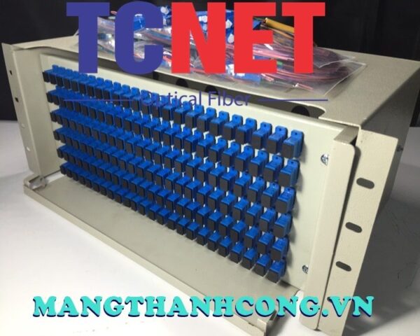hop phoi quang odf 144fo khay truot gan rack 19 scupc 12 mau sm 2