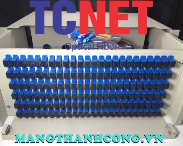 hop phoi quang odf 144fo khay truot gan rack 19 scupc 12 mau sm 4