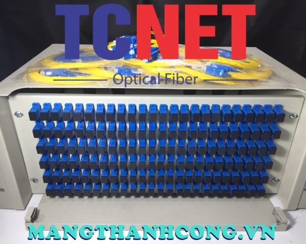 hop phoi quang odf 144fo khay truot gan rack 19 scupc sm 4