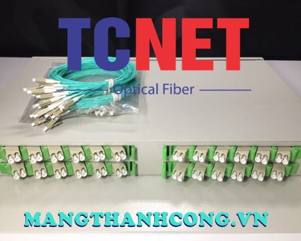 hop phoi quang odf 24fo khay co dinh gan rack 19 lc duplex om10