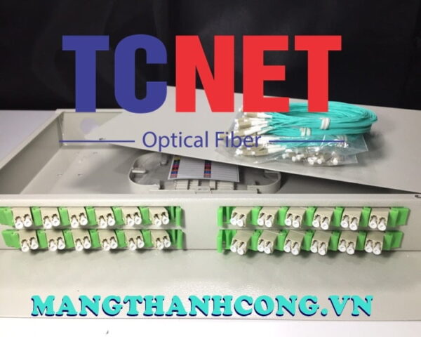 hop phoi quang odf 24fo khay co dinh gan rack 19 lc duplex om4
