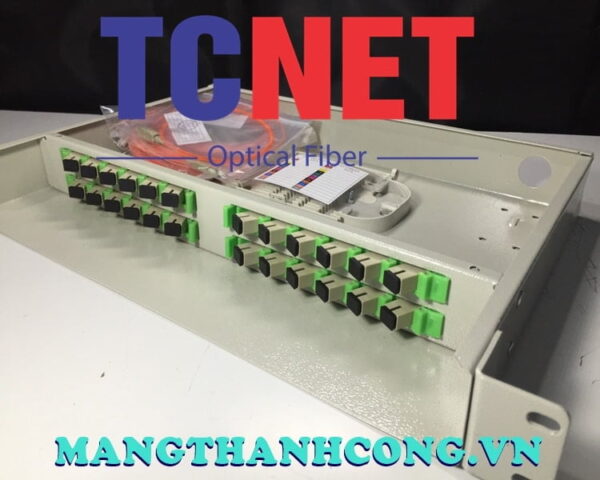 hop phoi quang odf 24fo khay co dinh gan rack 19 scpc mm 4