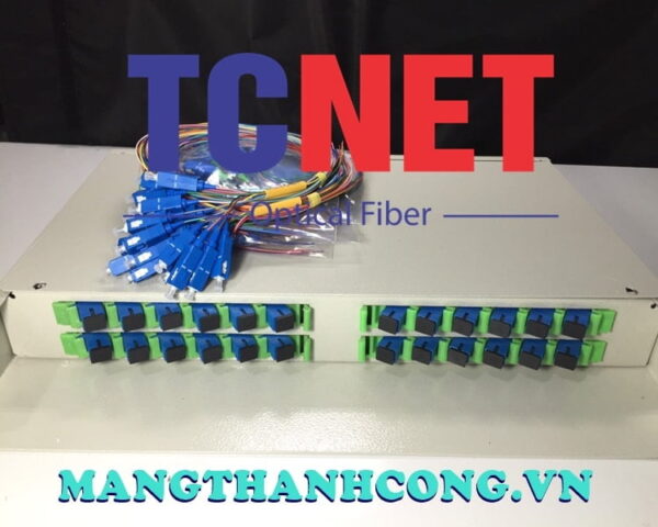 hop phoi quang odf 24fo khay co dinh gan rack 19 scupc 12 mau sm 6