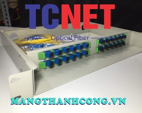 hop phoi quang odf 24fo khay co dinh gan rack 19 scupc sm 2
