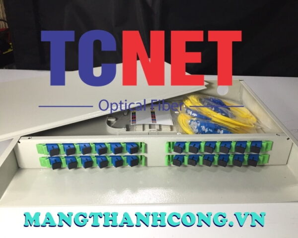 hop phoi quang odf 24fo khay co dinh gan rack 19 scupc sm