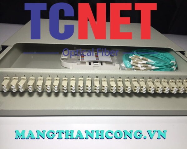hop phoi quang odf 24fo khay truot gan rack 19 lc duplex om11