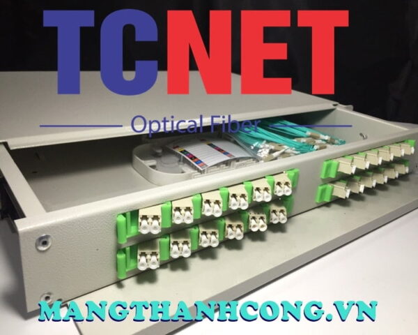 hop phoi quang odf 24fo khay truot gan rack 19 lc duplex om3