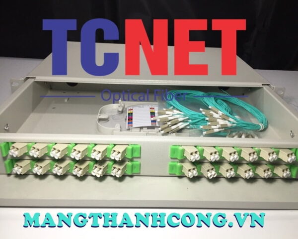 hop phoi quang odf 24fo khay truot gan rack 19 lc duplex om6