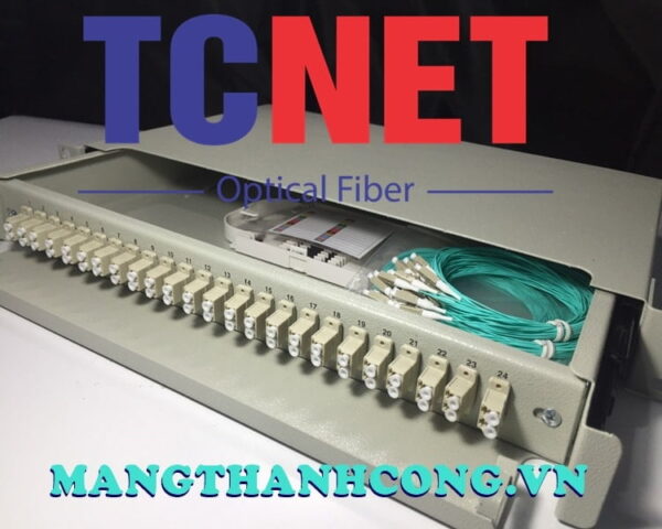 hop phoi quang odf 24fo khay truot gan rack 19 lc duplex om9