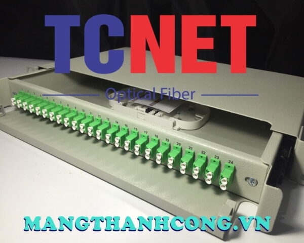 hop phoi quang odf 24fo khay truot gan rack 19 lcapc duplex sm 7