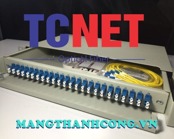 hop phoi quang odf 24fo khay truot gan rack 19 lcupc duplex sm 8