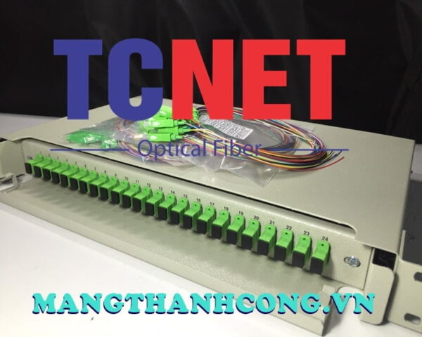 hop phoi quang odf 24fo khay truot gan rack 19 scapc 12 mau sm 10