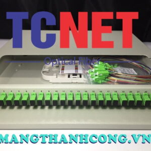 Hộp phối quang ODF 6FO Khay Trượt Gắn Rack 19” SC/APC 12 màu SM