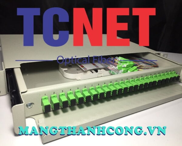 hop phoi quang odf 24fo khay truot gan rack 19 scapc 12 mau sm 7