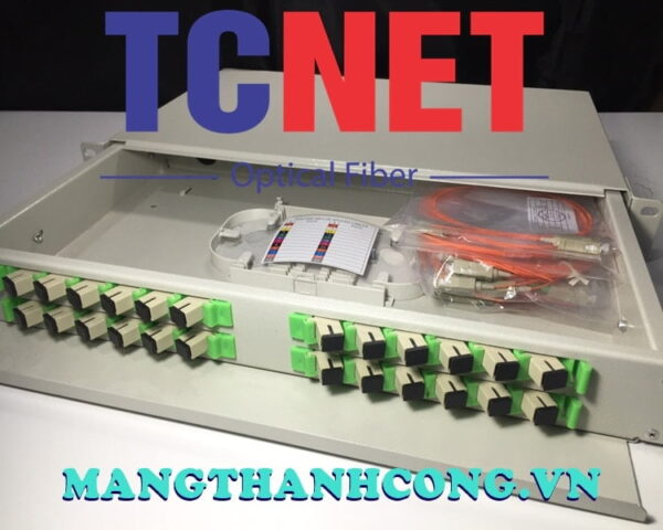 hop phoi quang odf 24fo khay truot gan rack 19 scpc mm 2