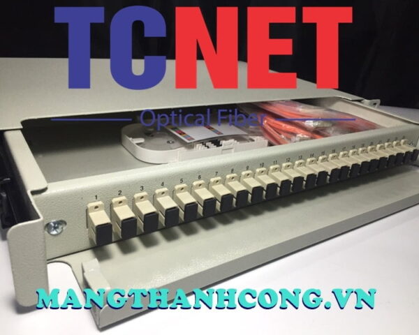 hop phoi quang odf 24fo khay truot gan rack 19 scpc mm 8