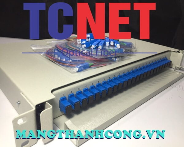 hop phoi quang odf 24fo khay truot gan rack 19 scupc 12 mau sm 6
