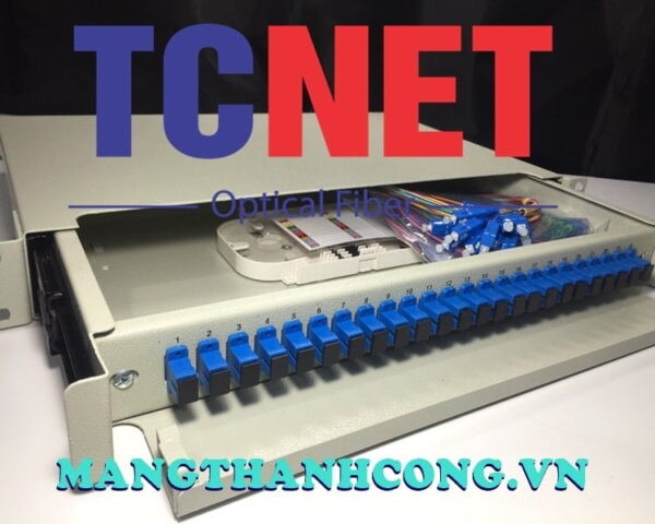 hop phoi quang odf 24fo khay truot gan rack 19 scupc 12 mau sm 8