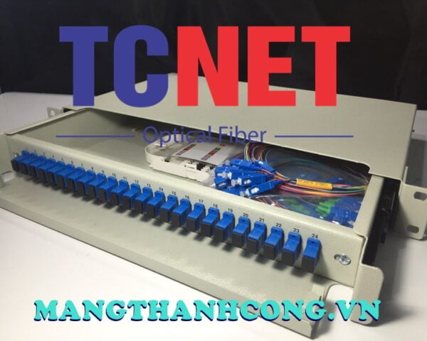 hop phoi quang odf 24fo khay truot gan rack 19 scupc 12 mau sm 9