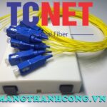 Hộp phối quang ODF 2FO FTTH2 SC/UPC SM Simplex Trắng Kem