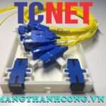 Hộp phối quang ODF 2FO FTTH2 SC/UPC SM Simplex Trắng Kem