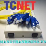 Hộp phối quang ODF 2FO FTTH2 SC/UPC SM Simplex Trắng Kem