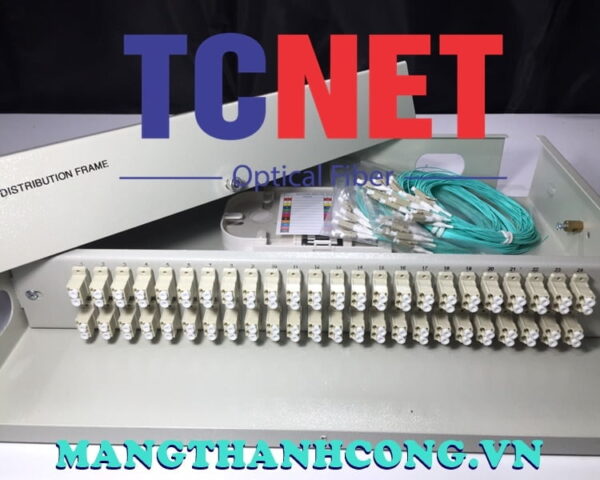 hop phoi quang odf 48fo khay co dinh gan rack 19 lc duplex om3