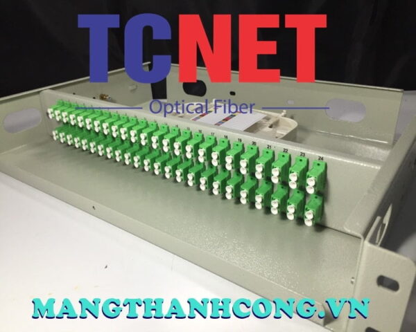 hop phoi quang odf 48fo khay co dinh gan rack 19 lcapc duplex sm 3