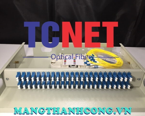 hop phoi quang odf 48fo khay co dinh gan rack 19 lcupc duplex sm 1