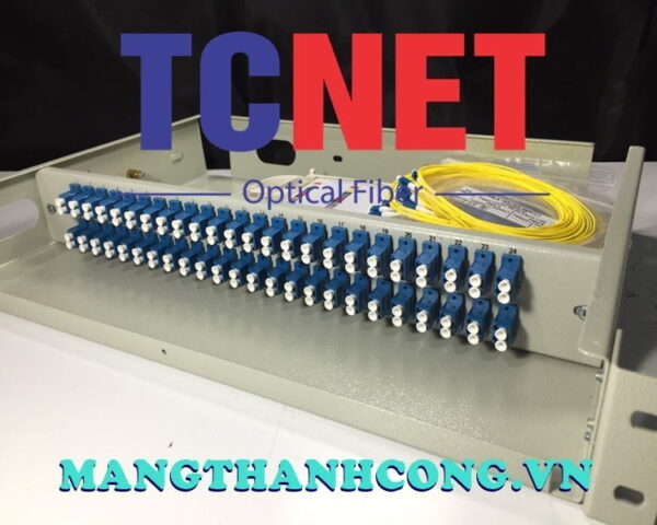 hop phoi quang odf 48fo khay co dinh gan rack 19 lcupc duplex sm 3