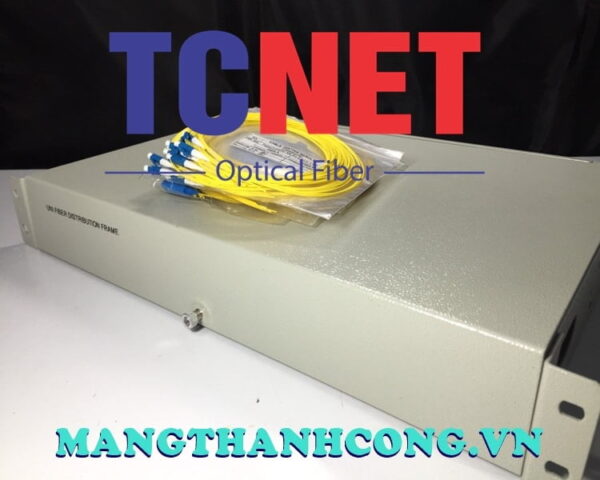 hop phoi quang odf 48fo khay co dinh gan rack 19 lcupc duplex sm 6