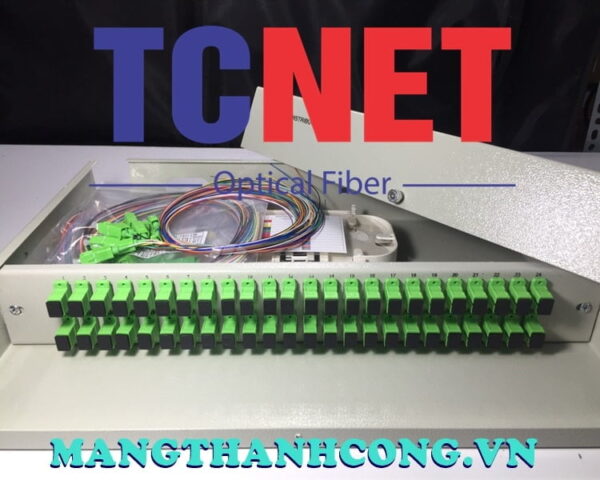 hop phoi quang odf 48fo khay co dinh gan rack 19 scapc 12 mau sm 2