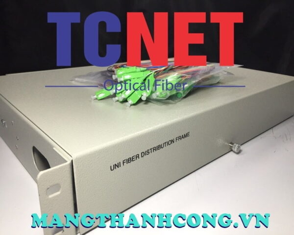 hop phoi quang odf 48fo khay co dinh gan rack 19 scapc 12 mau sm 6