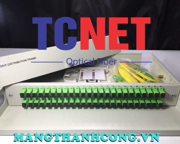 hop phoi quang odf 48fo khay co dinh gan rack 19 scapc sm 2