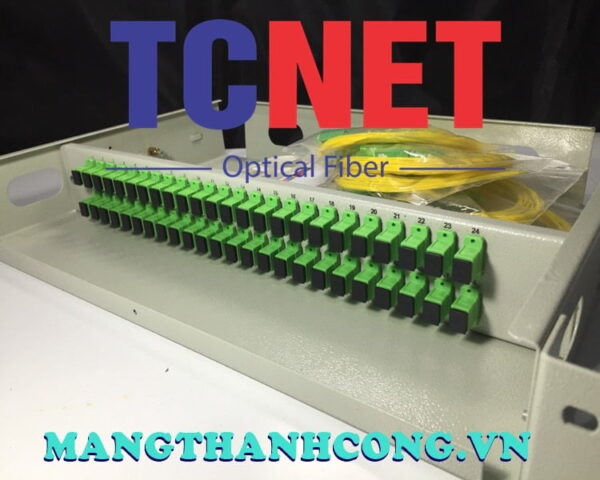 hop phoi quang odf 48fo khay co dinh gan rack 19 scapc sm 3