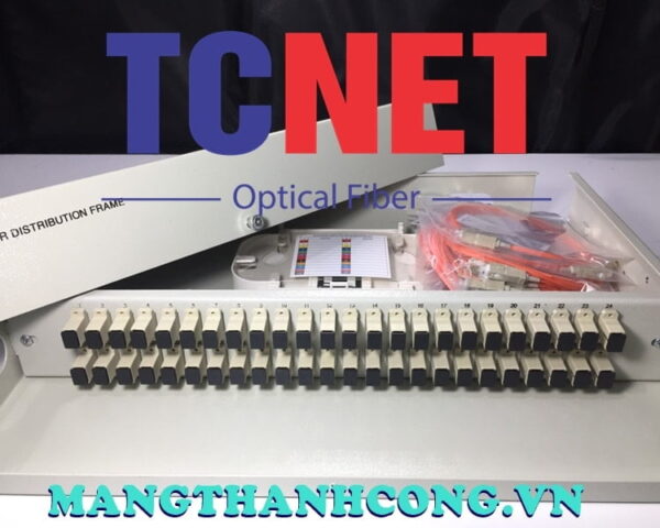 hop phoi quang odf 48fo khay co dinh gan rack 19 scpc mm 1
