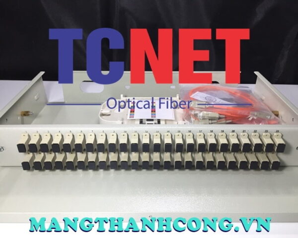 hop phoi quang odf 48fo khay co dinh gan rack 19 scpc mm 2