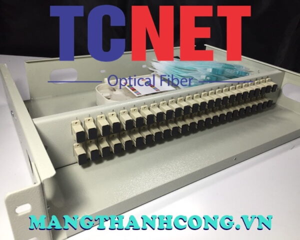 hop phoi quang odf 48fo khay co dinh gan rack 19 scpc om3