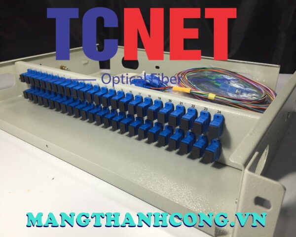 hop phoi quang odf 48fo khay co dinh gan rack 19 scupc 12 mau sm 1